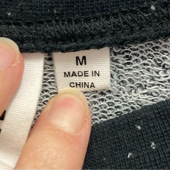 Vans “Pick Your Poison” Black Speckled Terry Sweatshirt - Picture 4 of 5